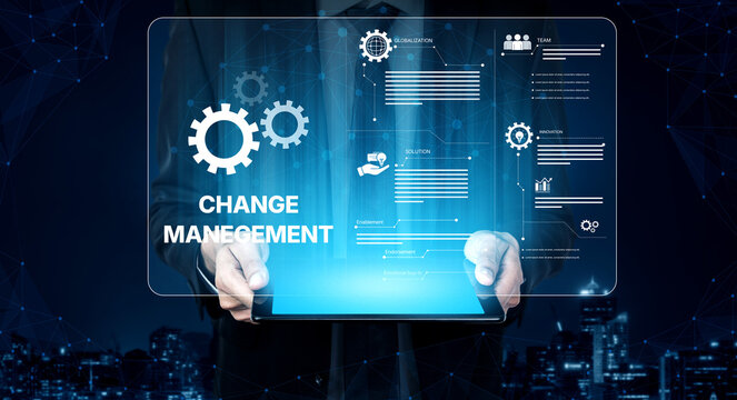 Change management strategy combining innovation, globalization, and teamwork to enable business transformation and emotional engagement in modern organizations Vouch