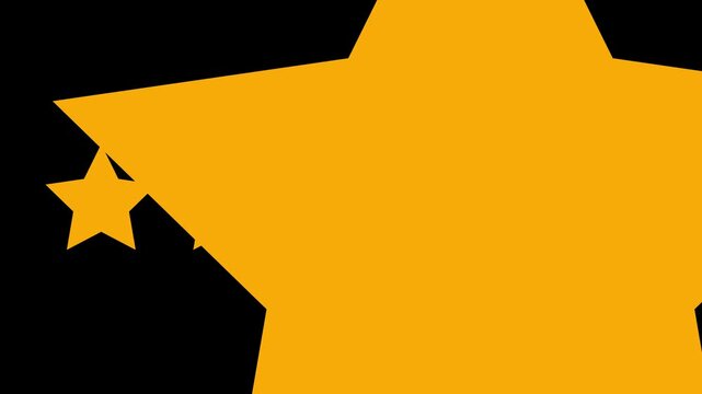 Five star rating icon animated video.