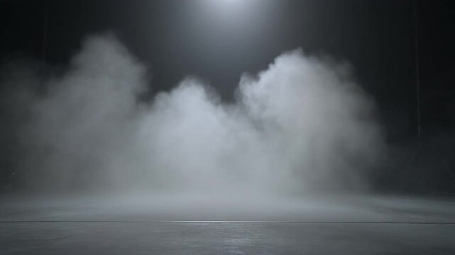 Fog rolling across a stage floor