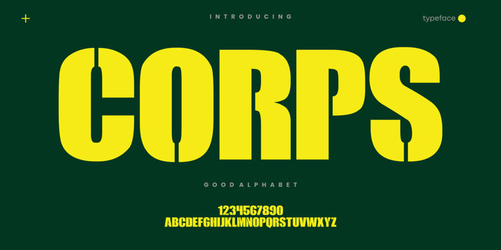 Bold Condensed Display Font for Sport Logo Branding and Strong Typography