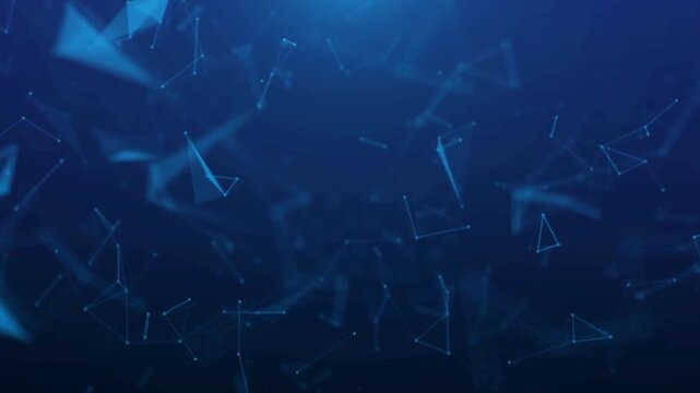 abstract blue background with particles