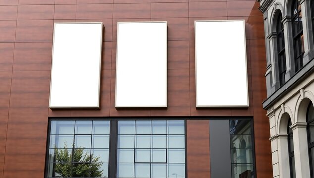 Modern office building with large windows