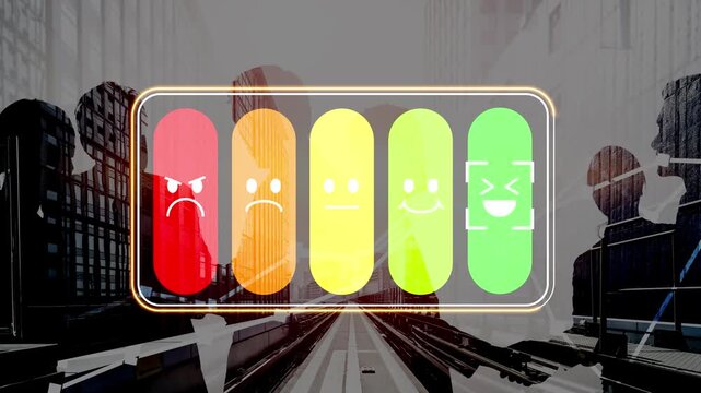 Employee Engagement Meter with Diverse Emotions Illustrating Mood in Workplace Environment and Business Performance in Corporate Setting Gluon.