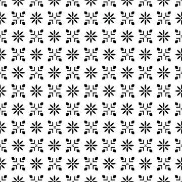 adobe illustrator pattern consists of alternating rows of floral motifs and geometric symbols 