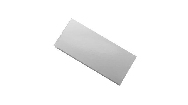 Tablets in medicine box. Looping 4k animation. Tablets and capsules. 3d rendered animation.