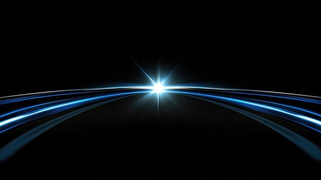 midpoint. Two parallel electric blue arcs connecting with a bright flash. STEM education sheets, lab safety posters, designed for biotech research communications, supports STEM education.
