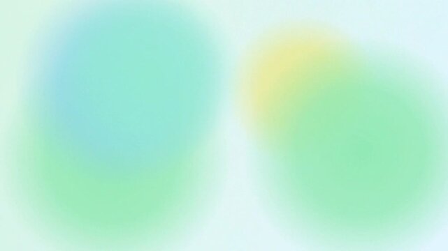 Seamless loop pastel mint green and blue soft blur gradient light abstract background animation