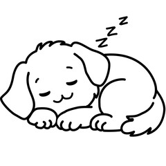 Obraz premium dog sleep