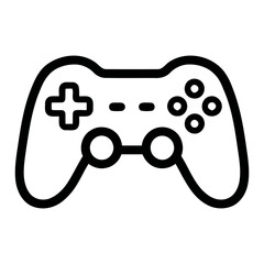 Minimalist Outline Game Controller Gamepad Joypad Entertainment Line Icon © Namu Icons