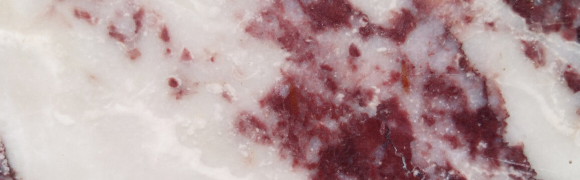 Natural Red and White Marble Texture Background - Elegant Burgundy Stone Surface Pattern for Luxury Interior Design & Architectural Renderings