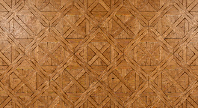 Traditional French Chantilly Parquet Oak Wood Flooring Pattern