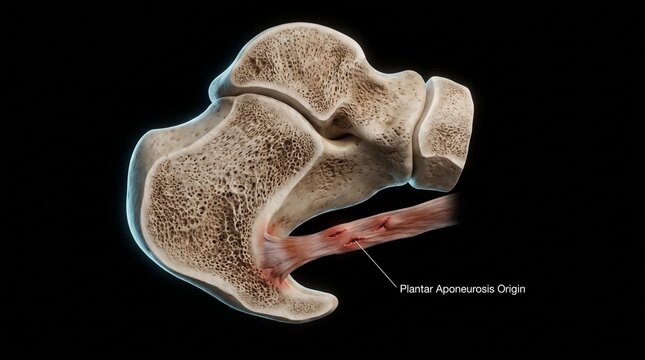 Heel Spur Sagittal Cross Section Foot Anatomy Model