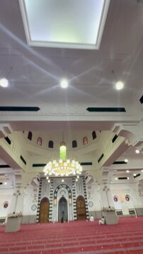 Stone architecture of historic Al Fath Mosque, a sacred cultural landmark in Medina.