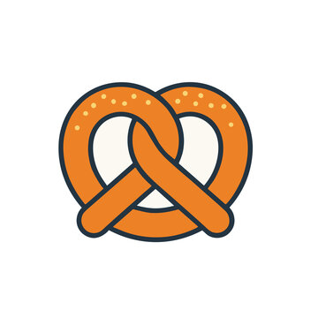 Stylized pretzel icon