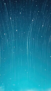 Vertical light streaks on blue gradient background