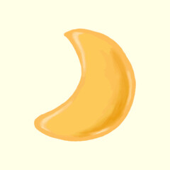 Cute crescent moon element illustration © Rawpixel.com