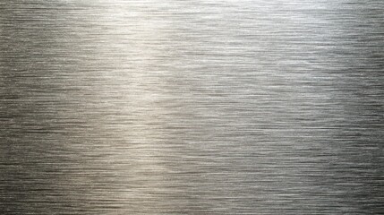 Fototapeta premium Close-up View of Brushed Metal Texture with Subtle Reflections and Light Play for Modern Industrial Design Projects