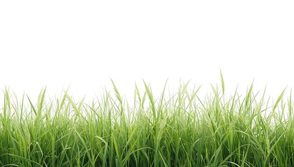 Obraz premium grass on white background/High-quality wild grass tufts isolated on white background. Ultra-sharp details perfect for architectural visualization and landscape photo manipulation.