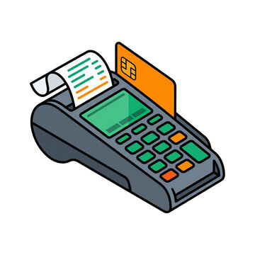 Point of Sale POS Credit Card Payment Terminal Clipart