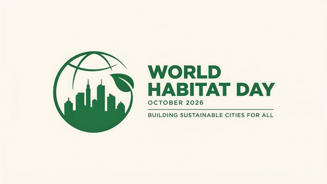 World habitat day 2026 sustainable cities logo