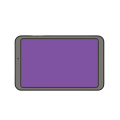 Tablet device with purple screen © xazille