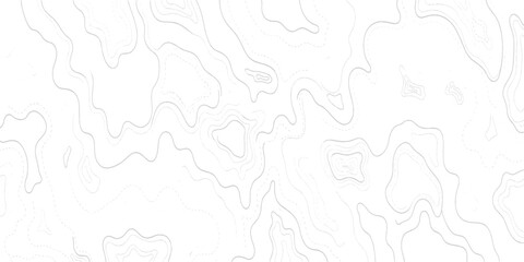 Topographic map contour lines, abstract geographic elevation pattern in light grey © DOUBLE ZERO