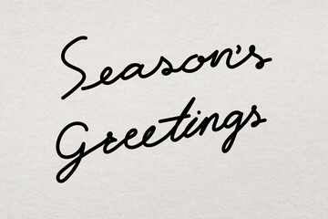 Calligraphy season's greetings background, minimal ink typography © Rawpixel.com