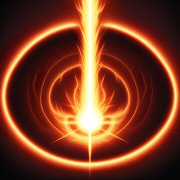 Divine Beam of Light Representing Spiritual Awakening and Purpose glowing magic spell illustration symbolizing the connection between higher consciousness and inner self