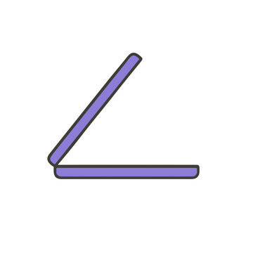 Flatbed scanner icon with open lid