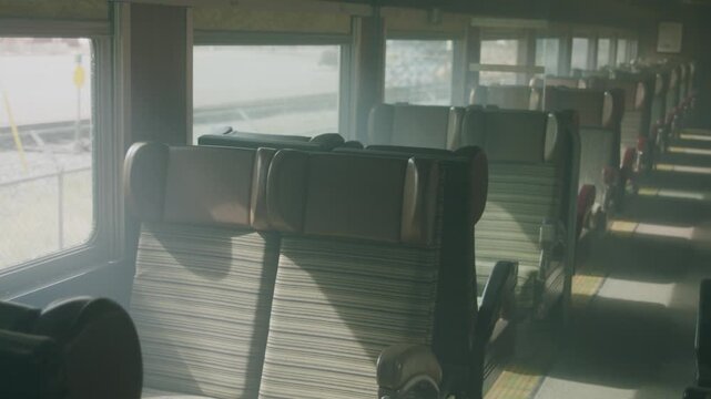 seats on old rail car