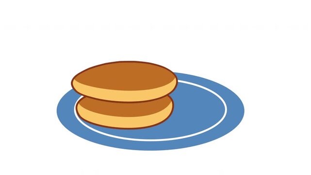 pancakes and bacon on a plate