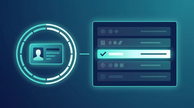 Privileged access approval concept with temporary credential and review panel, vector illustration