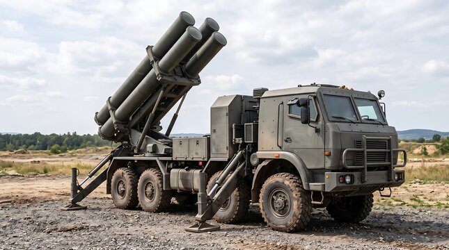 Generic 8x8 Mobile Surface-to-Air Missile Launcher Vehicle