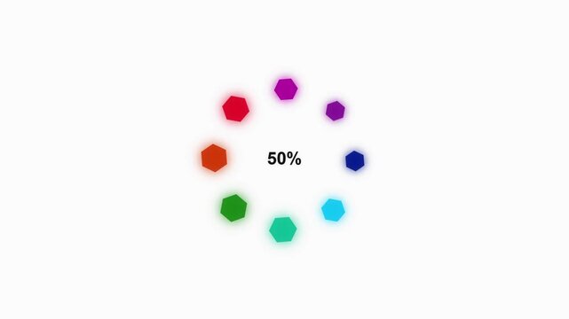 Animated Loading Progress Bar Featuring Twelve Percent To Ninety Five Percent Numerical Count Display