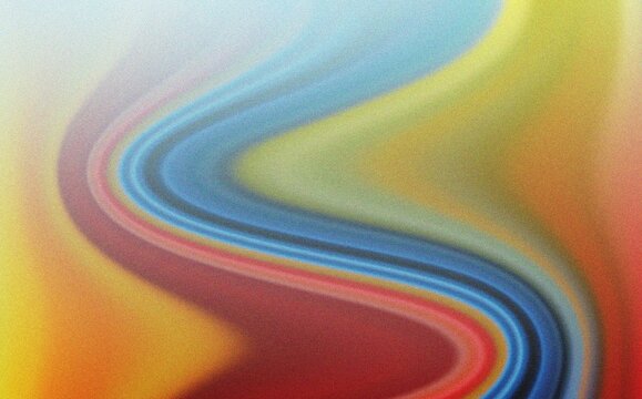 Abstract primary color wave with grainy texture for artistic posters and creative marketing materials and bold designs