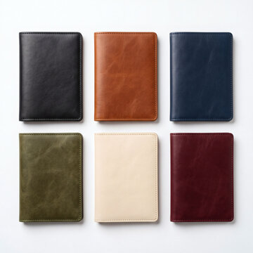 Leather Wallet Passport Case Mockup