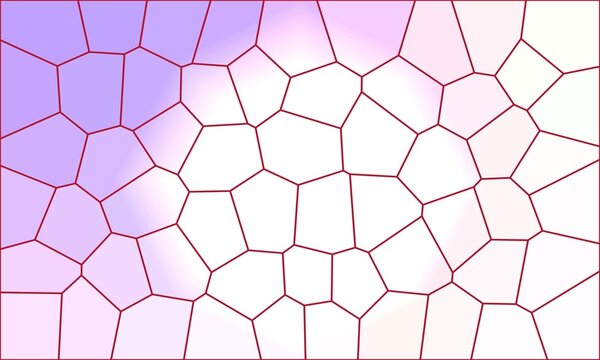 Soft lavender and pale purple mosaic pattern with red outlines for a gentle feminine abstract background design