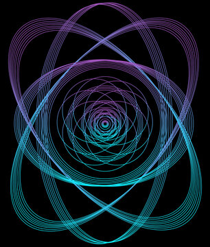 Flowery Neon Colored Electrical Waves