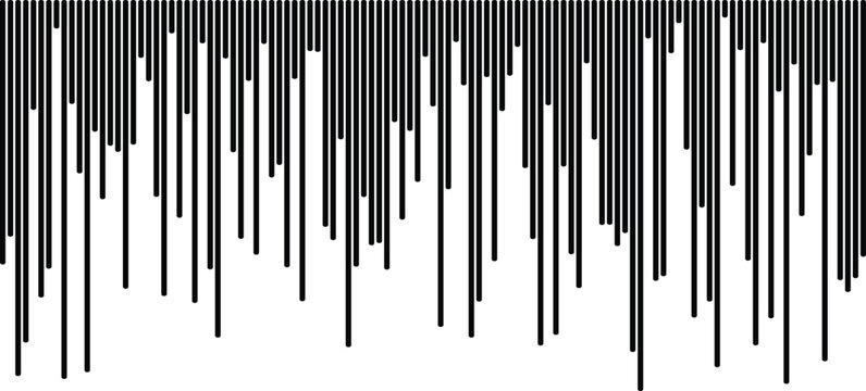 Abstract vertical black lines pattern on white background