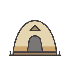 Simple tent icon © dila