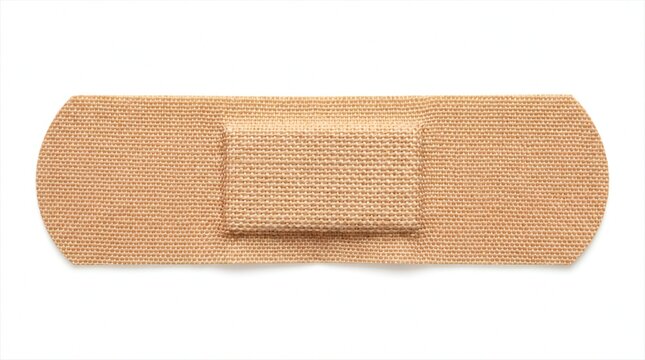 Adhesive bandage photo isolated on white background for first aid medical and healthcare concepts
