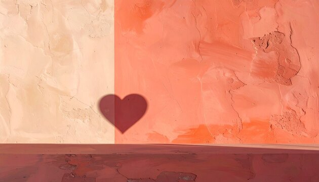red heart on a wooden background