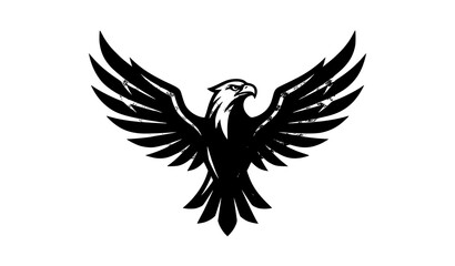 Fototapeta premium eagle mascot icon vector illustration featuring spread wings for powerful corporate branding sport logos and patriotic designs
