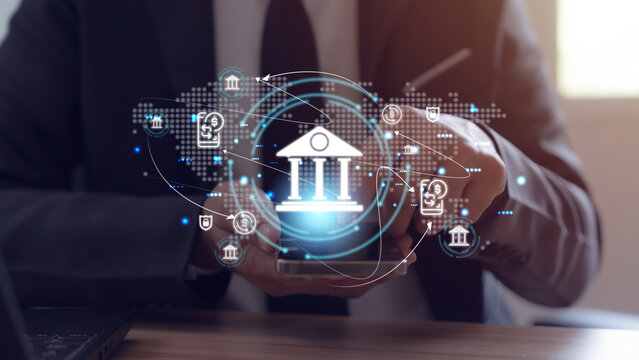 Digital banking and mobile payment systems for online financial transactions, including international money transfer technologies.