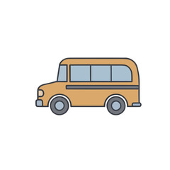 Yellow school bus illustration © ran