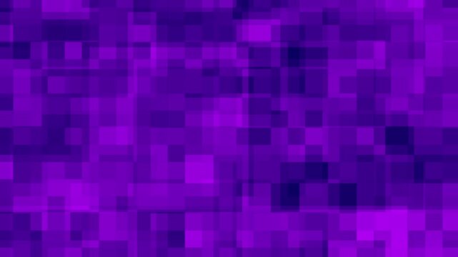 Abstract Purple Digital Pixel Grid Pattern Motion Loop Background