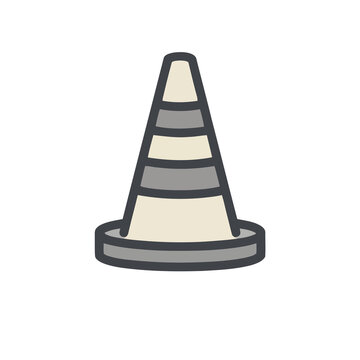 Traffic cone icon