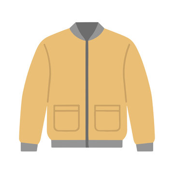Yellow bomber jacket with grey accents