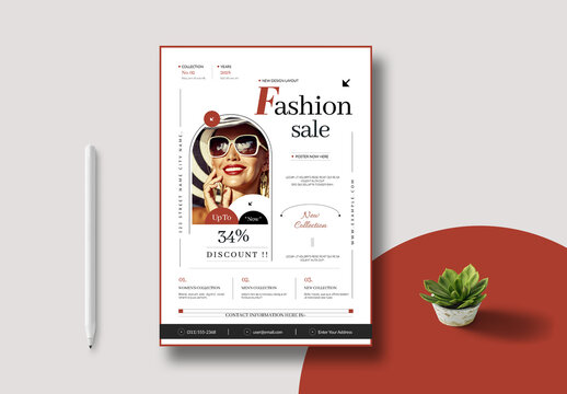 Fashion Poster Template Layout