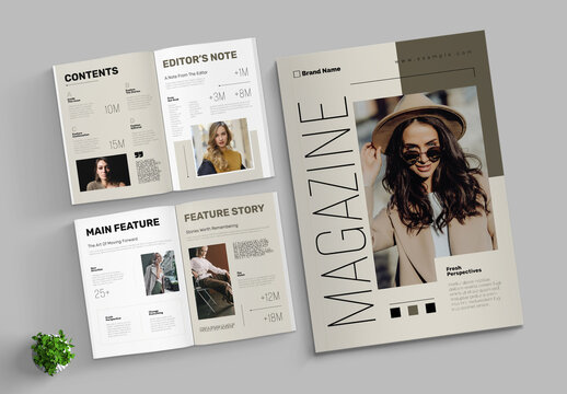 Minimal Magazine Layout